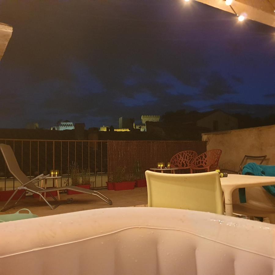 Maison Intra Muros, Terrasses Avec Vue Jaccuzzi Et Garage Avignon Exterior foto