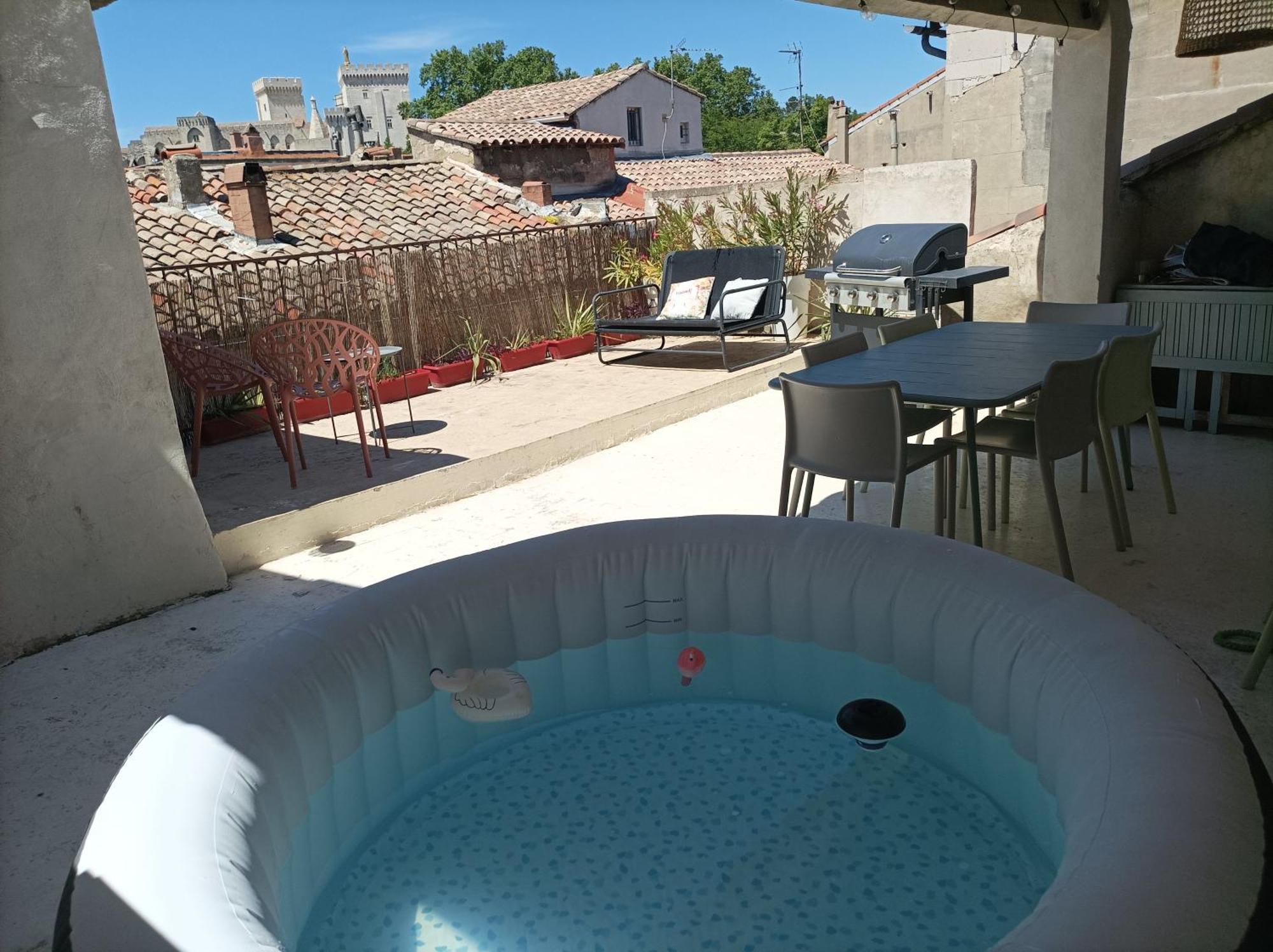 Maison Intra Muros, Terrasses Avec Vue Jaccuzzi Et Garage Avignon Zimmer foto